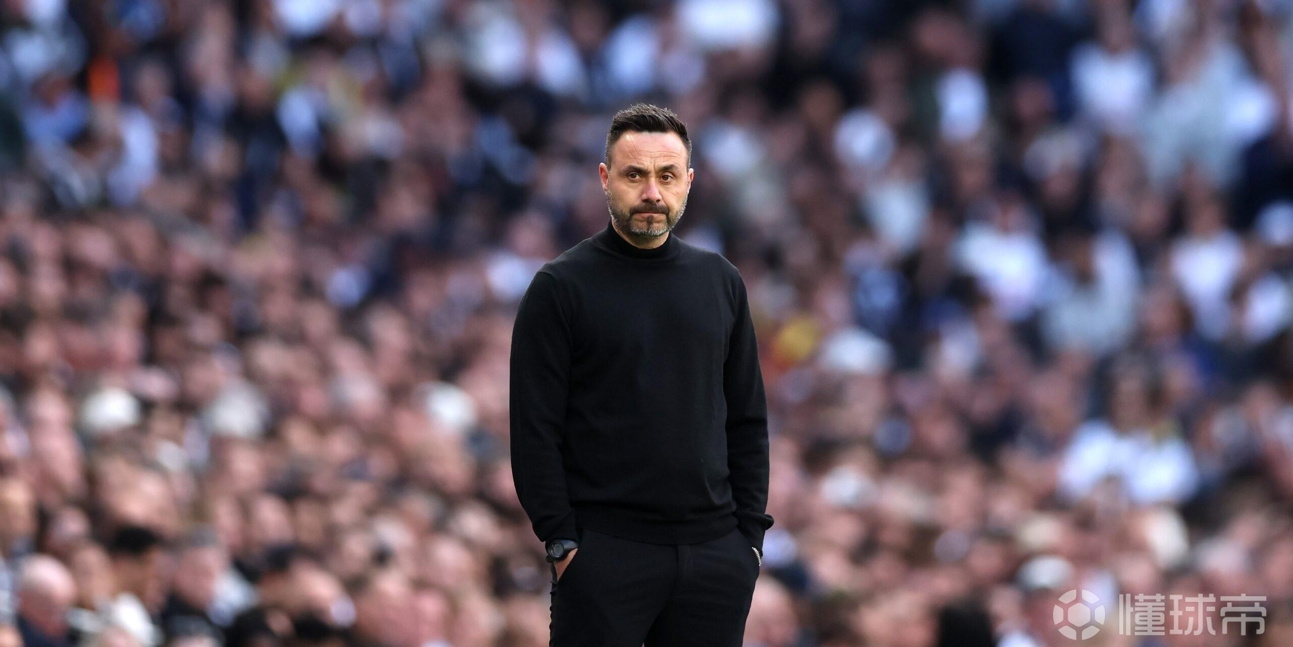 Opta大数据：热刺2-2战平布莱顿后，降级概率升至53%